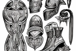 The armor of God with verse tattoo idea