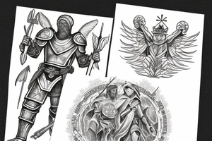 The armor of God with verse tattoo idea
