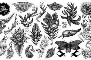 Travel nature tattoo idea