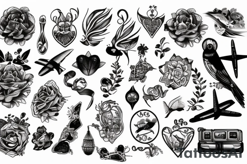Travel nature tattoo idea