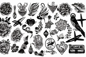 Travel nature tattoo idea