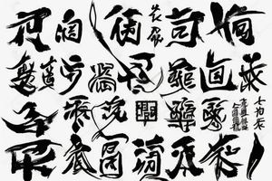 Family font Chinese tattoo idea