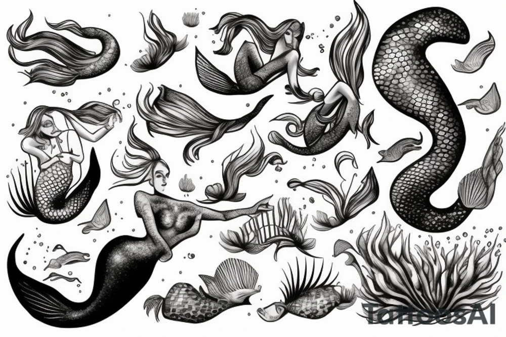 Mermaid tattoo idea