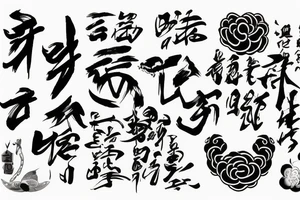 lucrative font Chinese tattoo idea