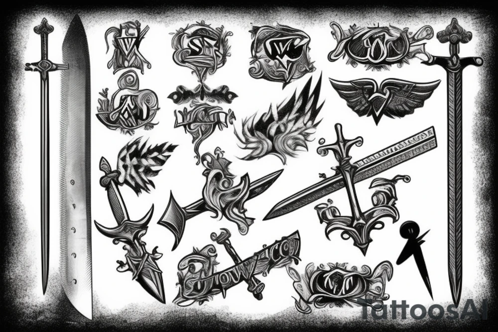 Sword of Justice tattoo idea