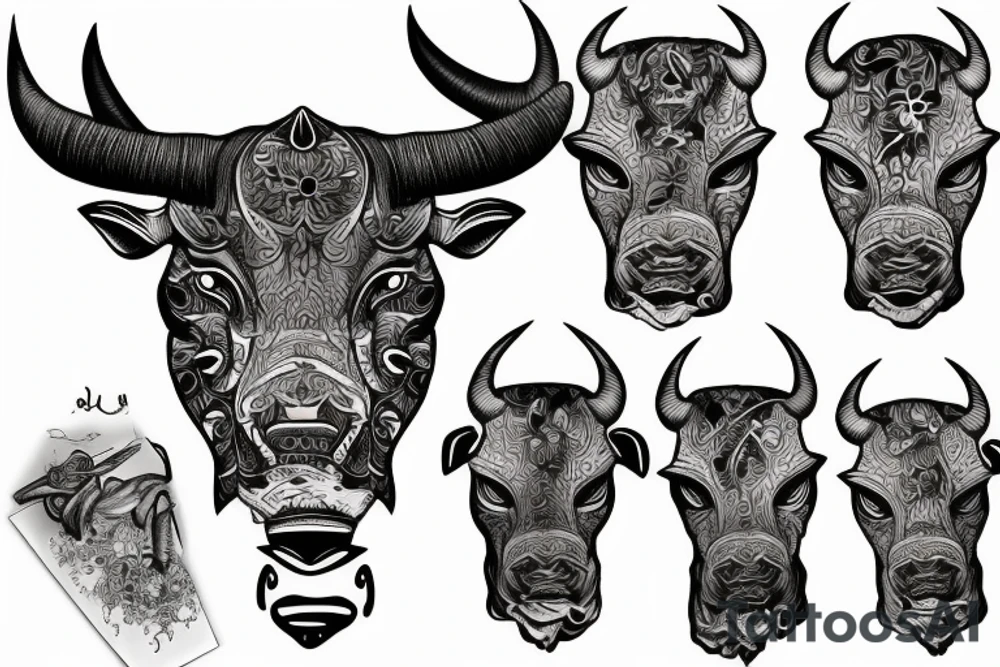 Bull tattoo idea