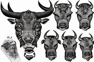 Bull tattoo idea