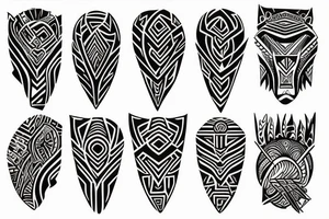 tribal half sleeve tattoo idea