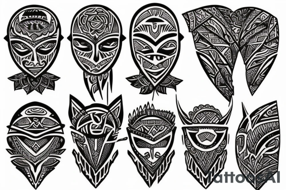tribal half sleeve tattoo idea