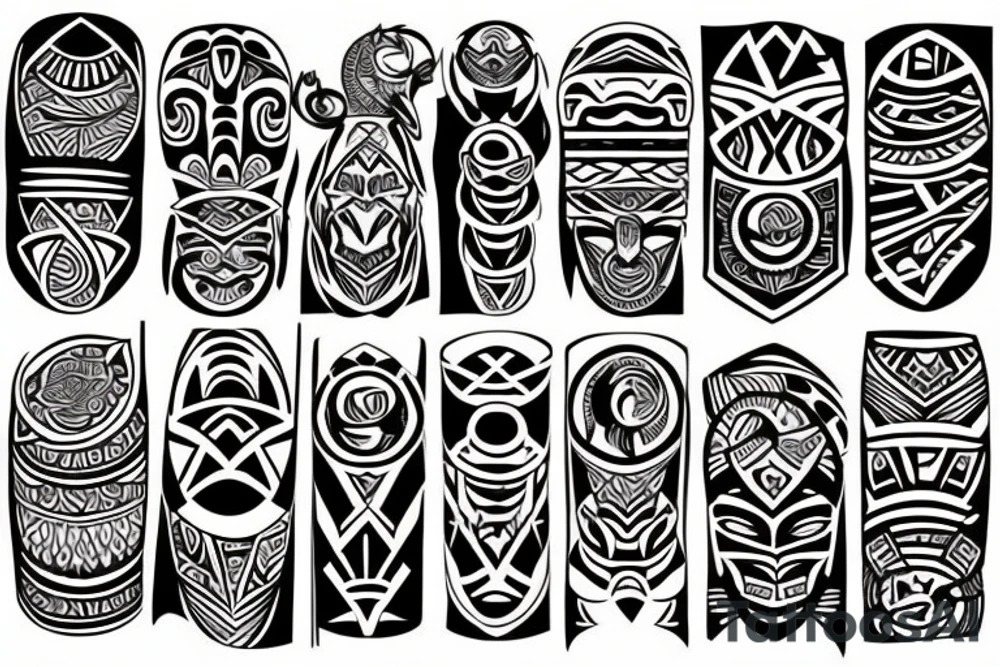 tribal half sleeve tattoo idea