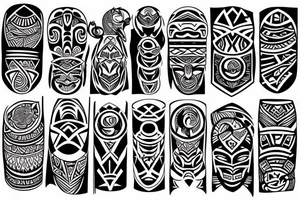 tribal half sleeve tattoo idea