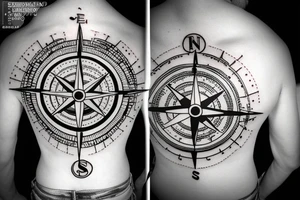 A nordic compass right pectoral tattoo tattoo idea