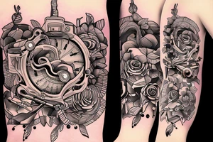 A typewriter that creates artistic images instead of words tattoo idea