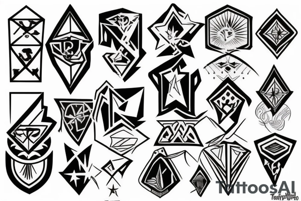 Pentagon tattoo idea