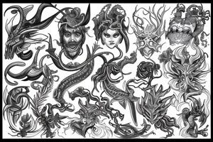 Triton staff tattoo idea