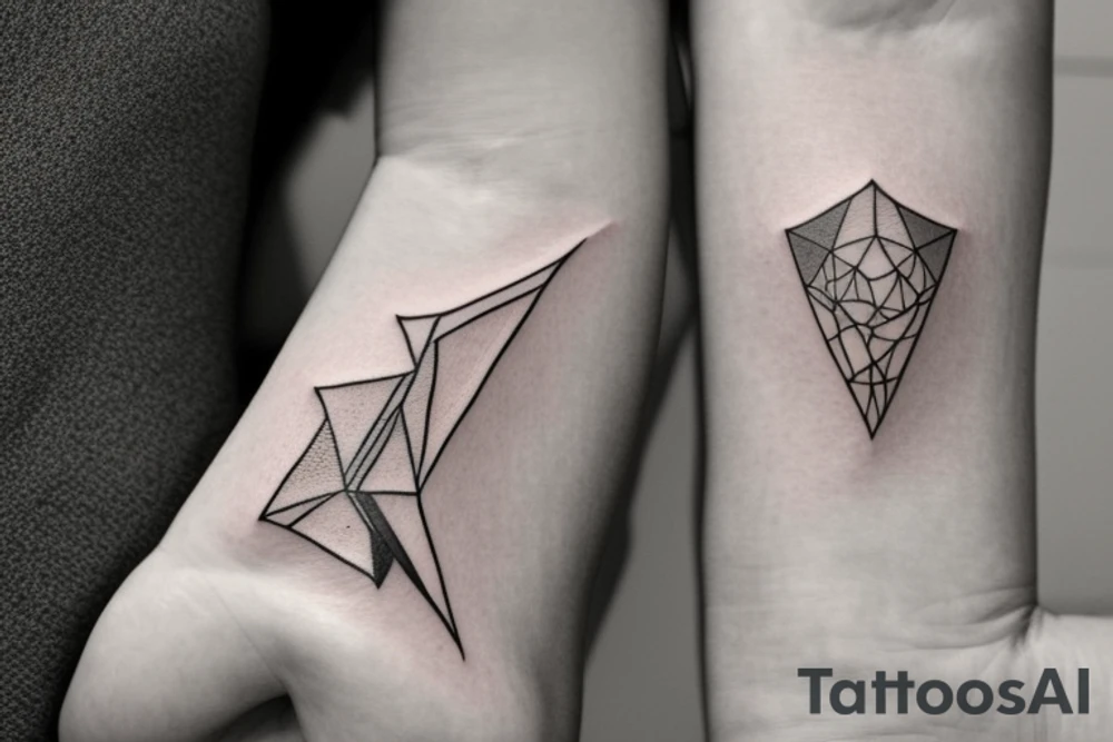 Matching tattoos for two sisters. Both sisters are taurus. Older sister was born in May 1984. Younger sister was born in April 1987. Minimalist design that is feminine tattoo idea