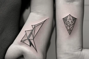 Matching tattoos for two sisters. Both sisters are taurus. Older sister was born in May 1984. Younger sister was born in April 1987. Minimalist design that is feminine tattoo idea