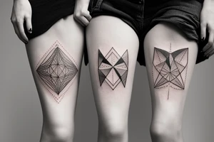 Matching tattoos for two sisters. Both sisters are taurus. Older sister was born in May 1984. Younger sister was born in April 1987. Minimalist design that is feminine tattoo idea