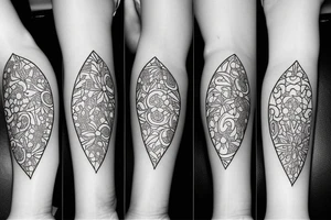 2 sisters, 2 inches in size, single line, floral tattoo idea