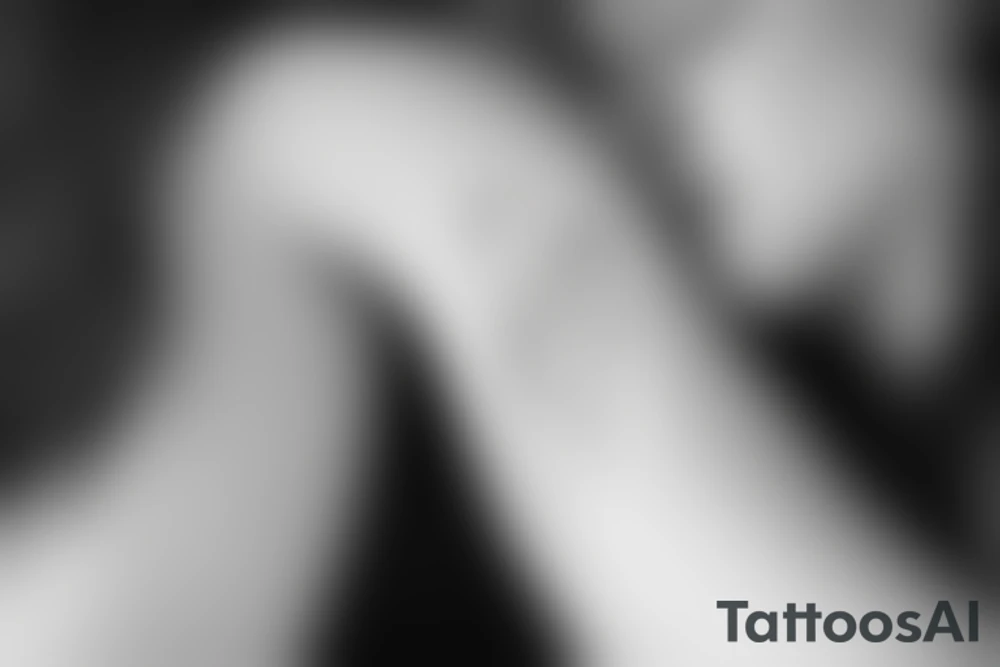 Two sisters hugging. Single line. Minimalist. Simple. Dainty. tattoo idea