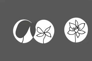 Two sisters holding eachother. Single line. Minimalist. Simple. Dainty. Floral. tattoo idea