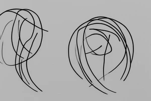Two sisters. Single line. Minimalist. Simple. Dainty. 1 inch. tattoo idea