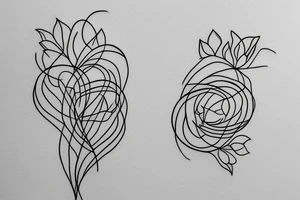 Sisters. Single line. Minimalist. Simple. Dainty. 1 inch. tattoo idea