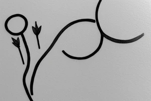 Sisters. Single line. Minimalist. Simple. Dainty. 1 inch. tattoo idea