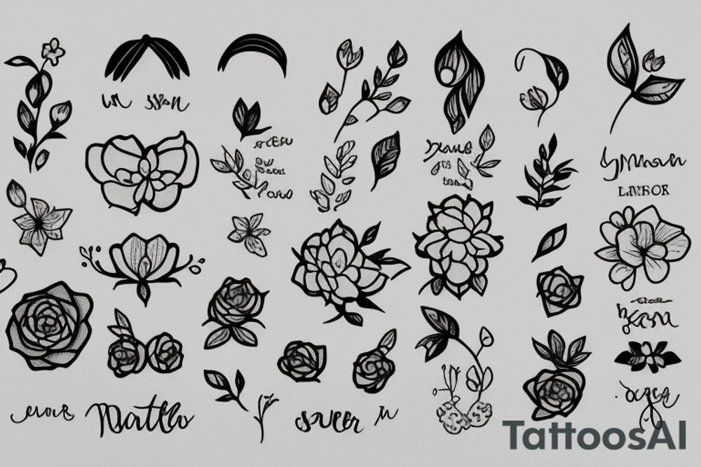 Sisters. Simple. Dainty. 1 inch. tattoo idea