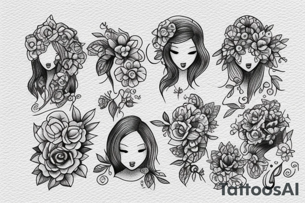 Sisters. Simple. Dainty. 1 inch. tattoo idea