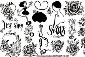 Sisters. Simple. Dainty. Small. tattoo idea
