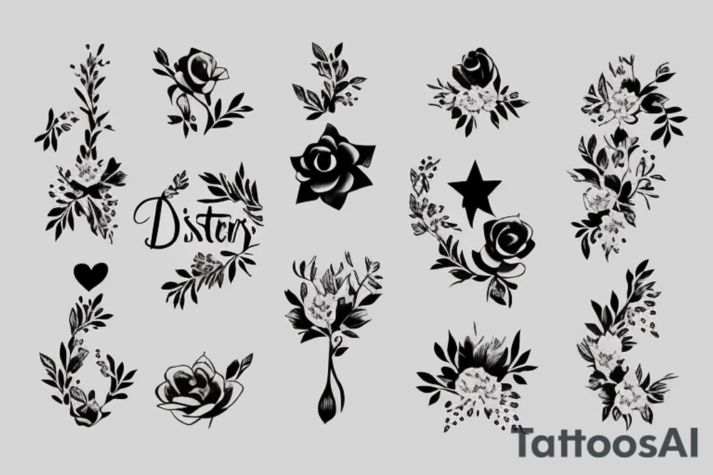 Sisters. Simple. Dainty. Small. tattoo idea