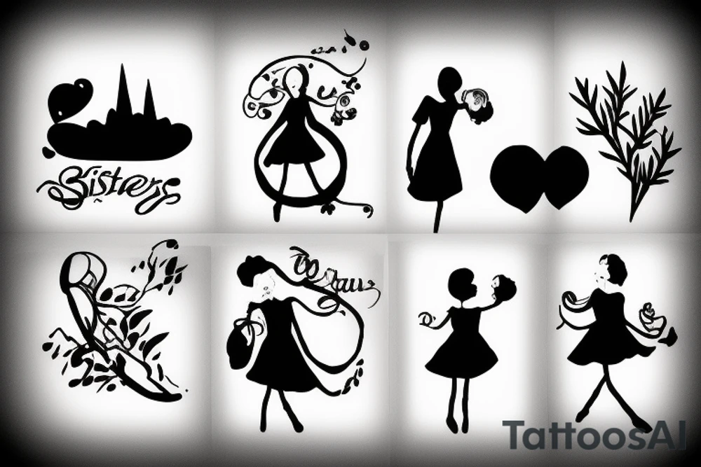 Sisters. Simple. Dainty. Small. tattoo idea