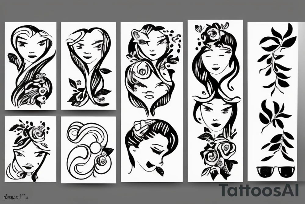2 Sisters. Simple. Dainty. Small. tattoo idea