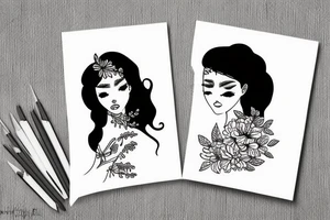 2 Sisters. Simple. Dainty. Small. tattoo idea