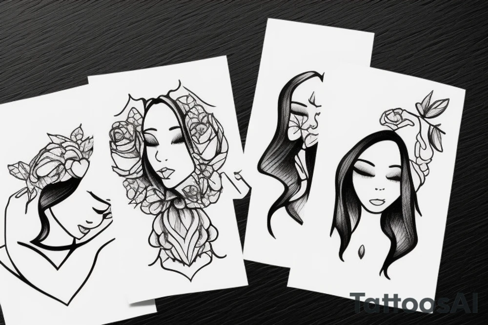 2 Sisters. Simple. Dainty. Small. tattoo idea