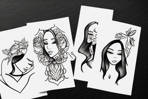 2 Sisters. Simple. Dainty. Small. tattoo idea
