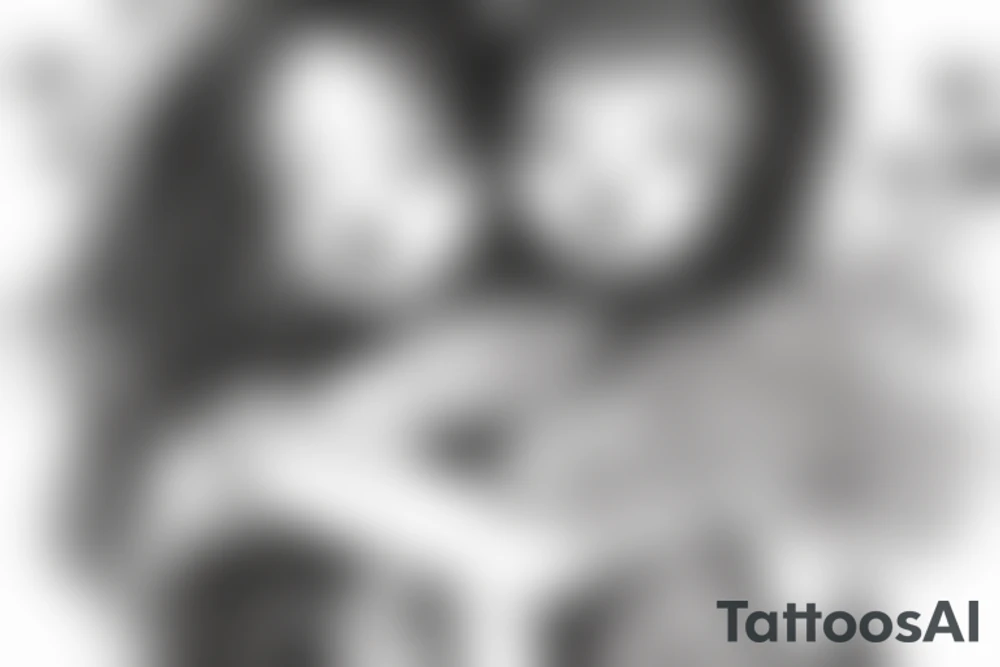 2 Sisters hugging. Simple. Dainty. Small. tattoo idea