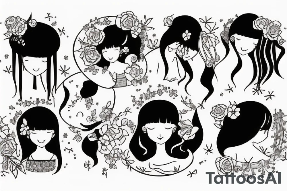 2 Sisters hugging. Simple. Dainty. Small. tattoo idea