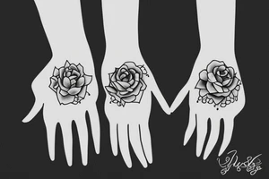 2 Sisters hugging. Simple. Dainty. Small. tattoo idea