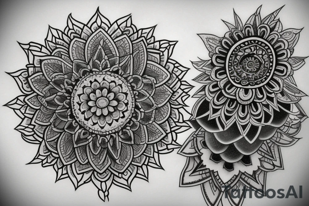 Genisha mandala tattoo idea