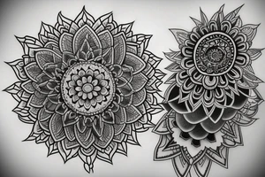 Genisha mandala tattoo idea