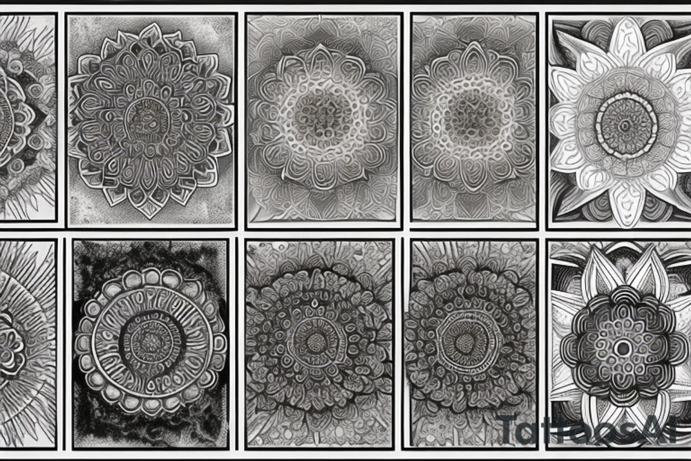 Genisha mandala tattoo idea