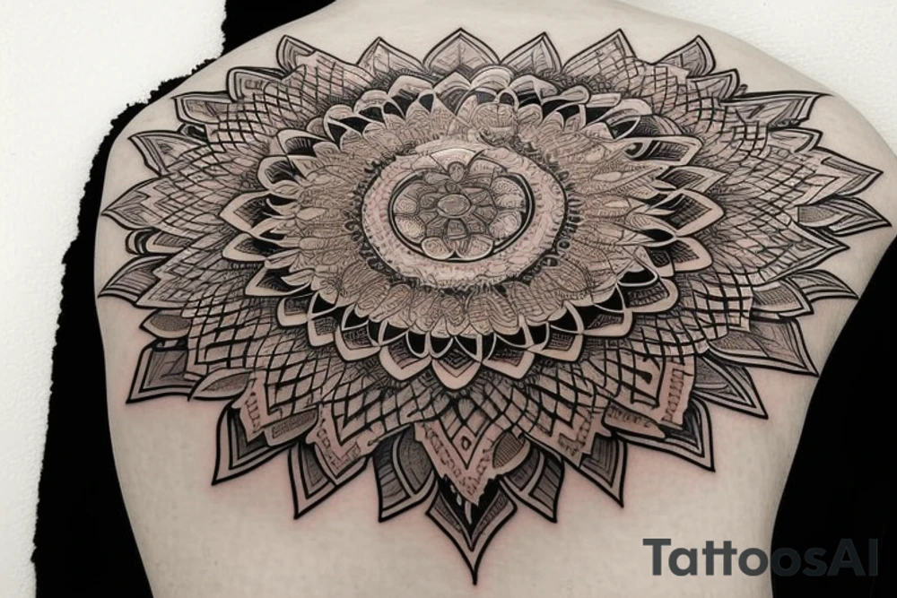 Genisha mandala tattoo idea