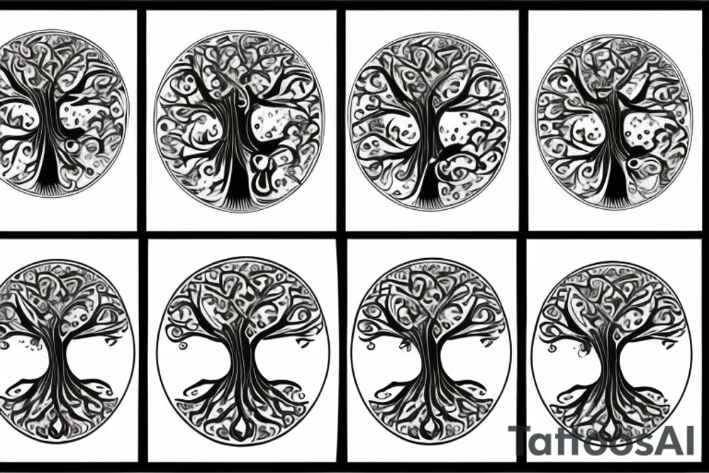 Tree of life chest tattoo tattoo idea