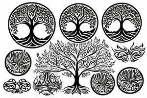 Tree of life chest tattoo tattoo idea