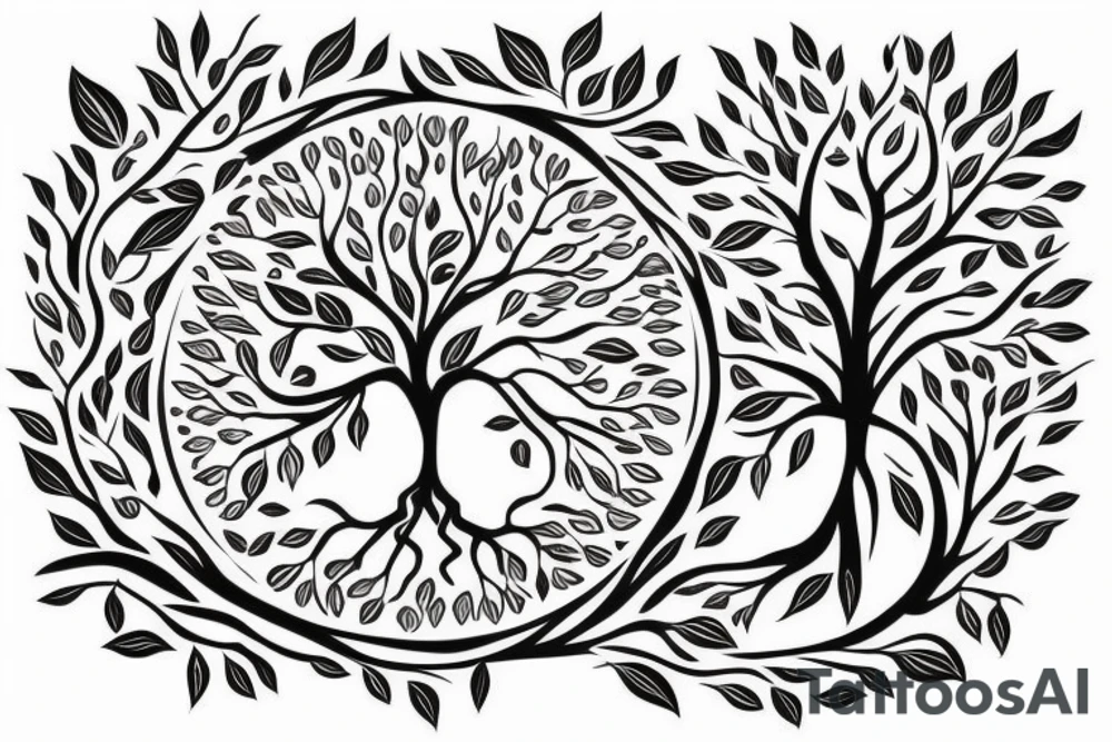 Tree of life chest tattoo tattoo idea