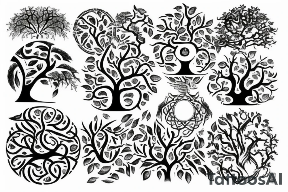 Tree of life chest tattoo tattoo idea