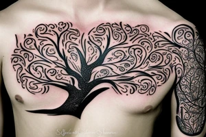 Tree of life chest tattoo tattoo idea