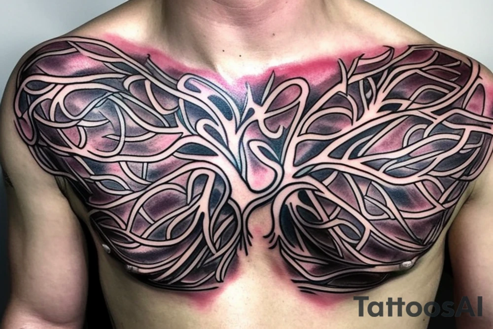 Tree of life chest tattoo tattoo idea